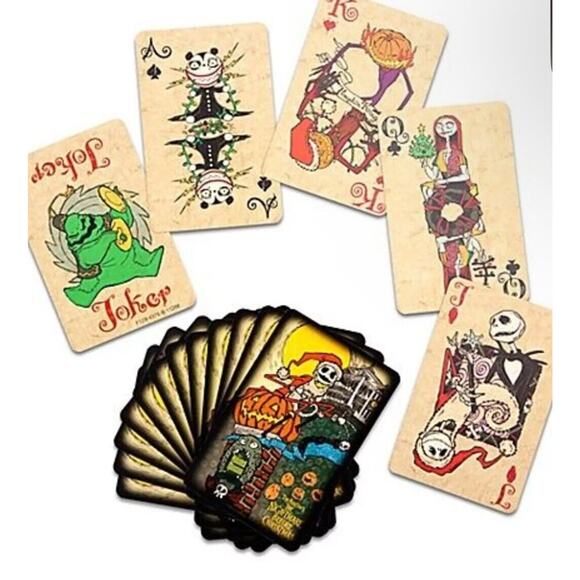 Disney Nightmare Before Christmas HAUNTED MANSION HOLIDAY NIB Playing Cards - Picture 3 of 3